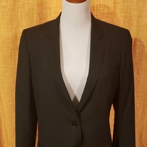 Vtg Chloe boyfriend blazer black size 42 2 button